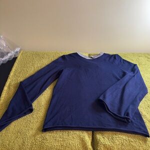 Joseph A Deep Blue Long Sleeve Sweater